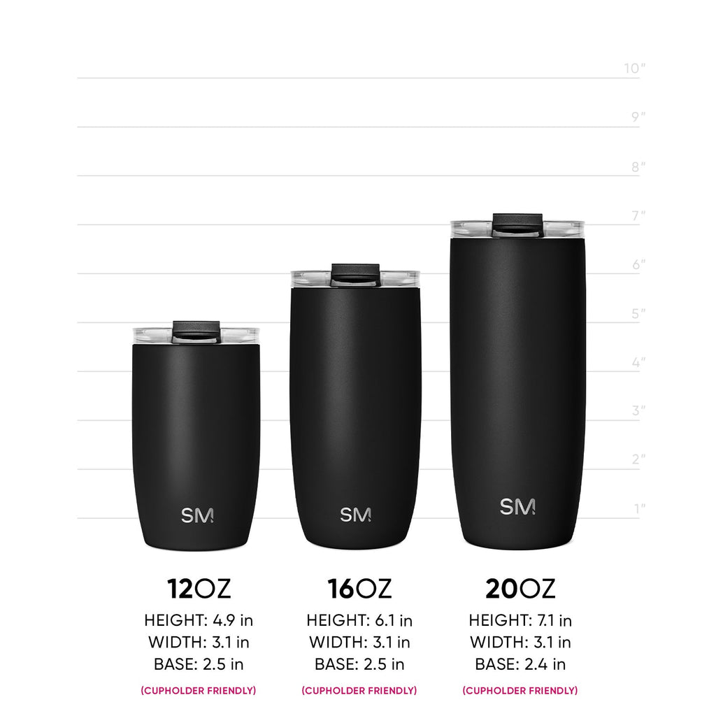 Voyager Tumbler with Clear Flip Lid & Straw